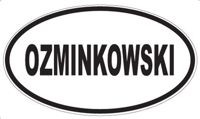OZMINKOWSKI - Oval Magnet