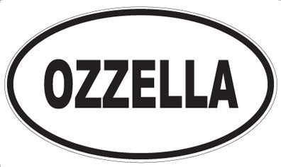 OZZELLA - Oval Sticker