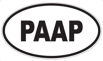 PAAP - Oval Sticker