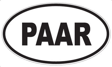 PAAR - Oval Sticker