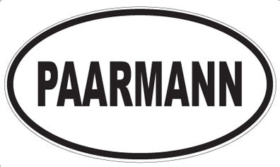 PAARMANN - Oval Sticker