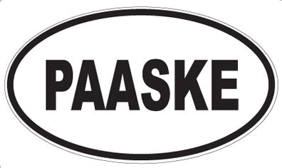 PAASKE - Oval Sticker