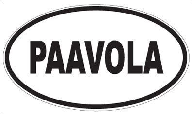 PAAVOLA - Oval Sticker