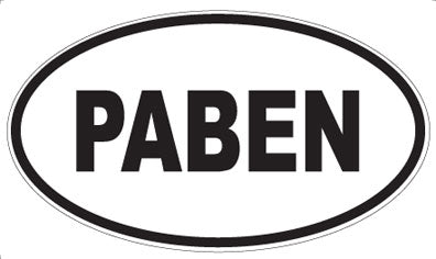 PABEN - Oval Magnet