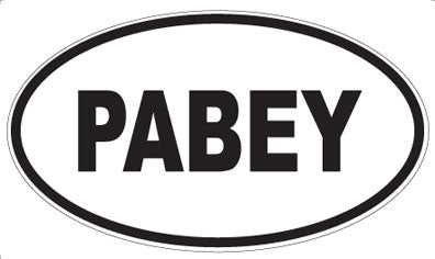 PABEY - Oval Sticker