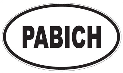 PABICH - Oval Magnet