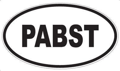 PABST - Oval Magnet