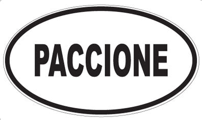 PACCIONE - Oval Sticker