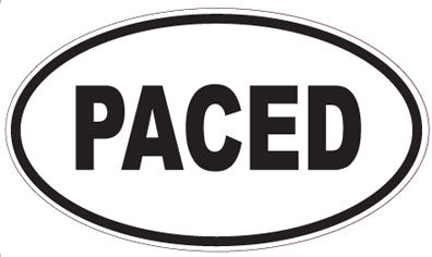 PACED - Oval Magnet