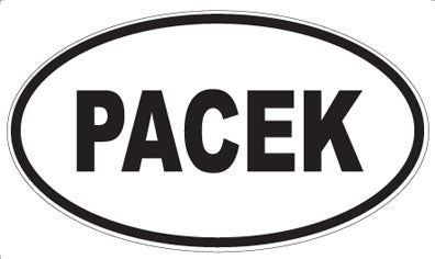 PACEK - Oval Sticker