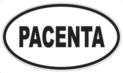 PACENTA - Oval Magnet