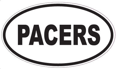 PACERS - Oval Sticker