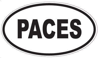 PACES - Oval Sticker