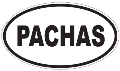 PACHAS - Oval Sticker
