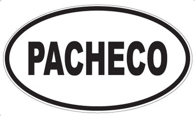 PACHECO - Oval Magnet