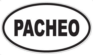 PACHEO - Oval Sticker