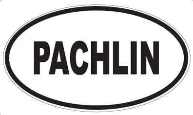 PACHLIN - Oval Sticker