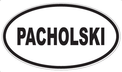 PACHOLSKI - Oval Sticker