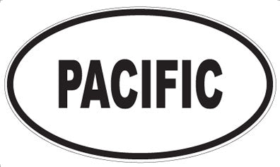 PACIFIC - Oval Sticker