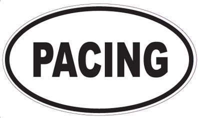 PACING - Oval Sticker
