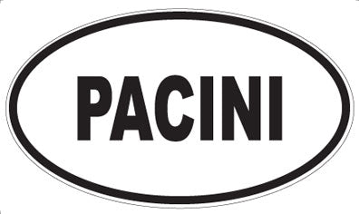 PACINI - Oval Sticker
