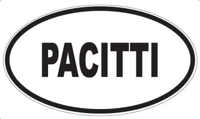 PACITTI - Oval Sticker