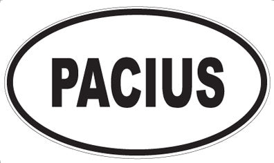 PACIUS - Oval Sticker