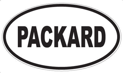 PACKARD - Oval Sticker
