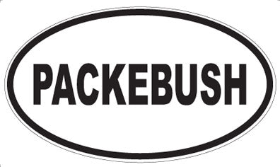 PACKEBUSH - Oval Sticker