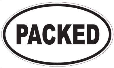 PACKED - Oval Sticker