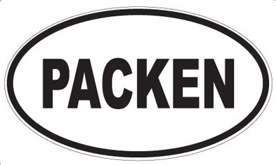 PACKEN - Oval Sticker