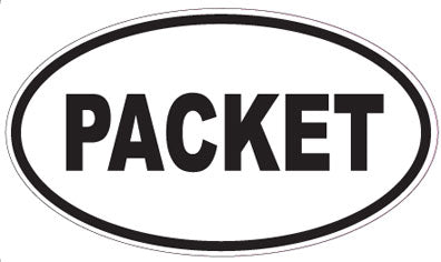 PACKET - Oval Sticker