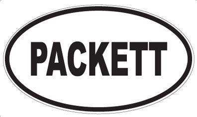 PACKETT - Oval Magnet