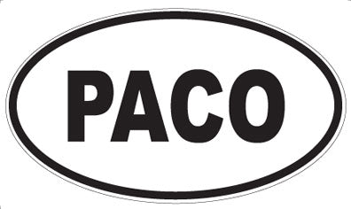 PACO - Oval Sticker