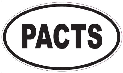 PACTS - Oval Magnet