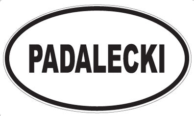 PADALECKI - Oval Sticker