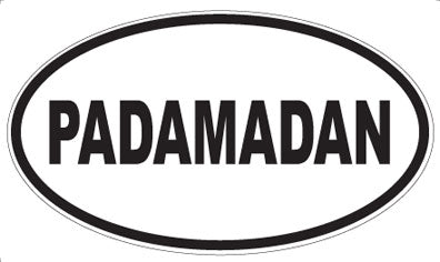 PADAMADAN - Oval Sticker