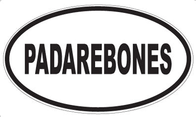 PADAREBONES - Oval Sticker