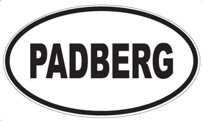 PADBERG - Oval Sticker