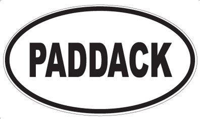 PADDACK - Oval Sticker