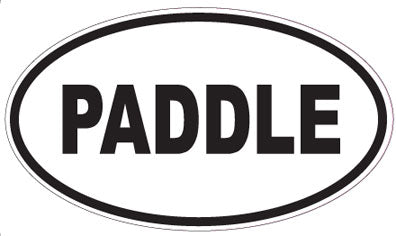 PADDLE - Oval Sticker