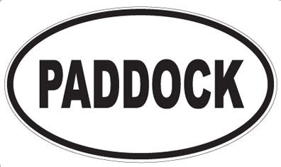 PADDOCK - Oval Sticker