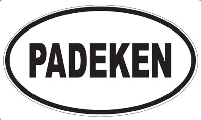 PADEKEN - Oval Sticker