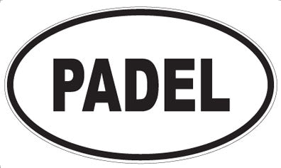 PADEL - Oval Sticker
