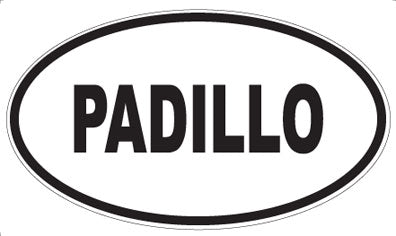 PADILLO - Oval Magnet