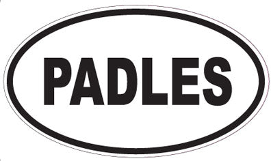 PADLES - Oval Sticker