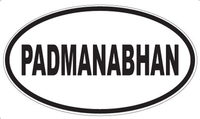 PADMANABHAN - Oval Sticker