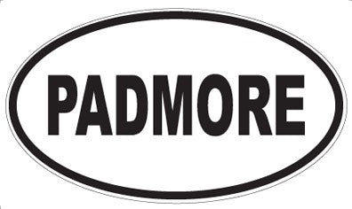 PADMORE - Oval Sticker