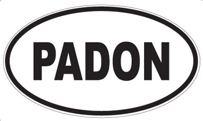 PADON - Oval Sticker