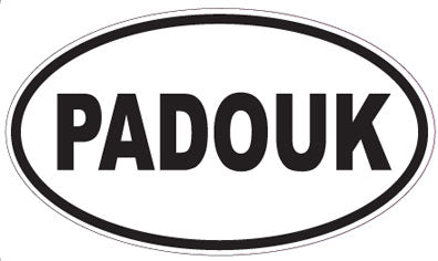PADOUK - Oval Sticker